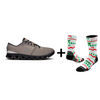 ON Men's Cloud X 4 + Versus Christmas Socks